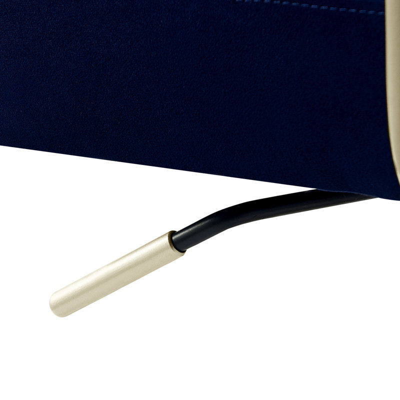 Elle Decor Giselle Modern Home Office Desk Chair with Gold Arms and